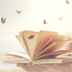 Coaching with Ann Vanino - discover the treasure you are - image of butterflies flying out of book pages